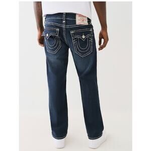 True Religion Mens Straight Sticking Flap Jeans Size 38